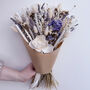 White Dried Flower Arrangement With Lavender, thumbnail 4 of 5