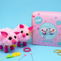Cute Diy Pig Pom Pom Craft Kit, thumbnail 3 of 4