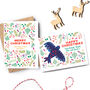 Personalised Christmas Florals Card Pack, thumbnail 1 of 3