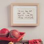 Mounted Personalised Embroidered Handwriting, thumbnail 1 of 9