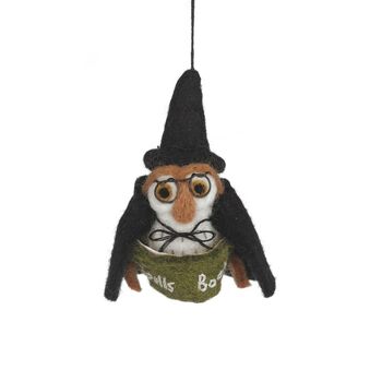 Handmade Felt Lumos The Night Owl Decoration, 2 of 3