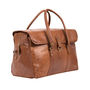 Personalised Leather Drake Strapped Weekender, thumbnail 3 of 10