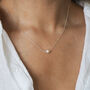 Miley Freshwater Pearl Sterling Silver Necklace, thumbnail 1 of 5