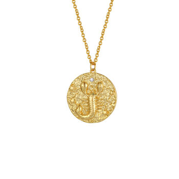 Zodiac Double Sided Gold Plated Crystal Necklace, 12 of 12