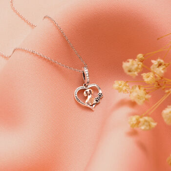 Dachshund Sterling Silver Necklace Personalised Dog Gift, 3 of 7