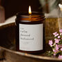 Mindfulness Gift For Her Calm Focused Balanced Candle, thumbnail 1 of 12