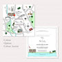 Illustrated Map Wedding Or Party Invitation, thumbnail 5 of 8