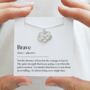 Brave Necklace, Gift For Daughter, Friend, thumbnail 1 of 10