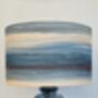 41cm Midnight Recycled Glass Lamp With Linen Flex, thumbnail 2 of 2
