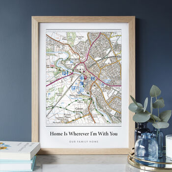 New Home Personalised Map Print, 10 of 11