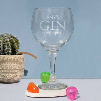 Personalised Gin Balloon Glass, 5 of 9