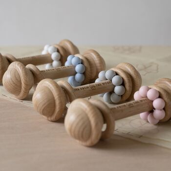 Round Wooden Baby Rattle, 2 of 6