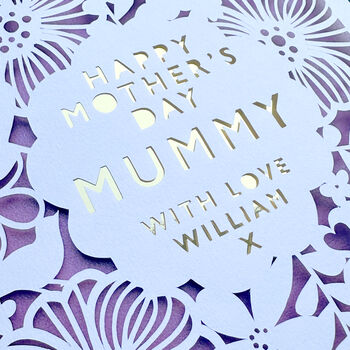Personalised Floral Mother's Day Card, 2 of 3