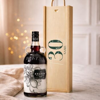 Personalised 30th Birthday Rum Gift Set With Custom Lid, 3 of 11