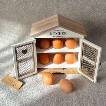Country Kitchen Egg Rack And Egg Cupboard, 4 of 10