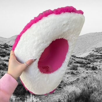 Hot Pink And White Fur Cowboy Hat, 2 of 7