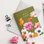 Floral Brights 'Best Of Luck' Botanical Card, thumbnail 1 of 3