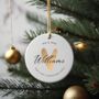 First Married Christmas Personalised Decoration, thumbnail 8 of 8