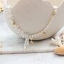 Statement Pearl Necklace With Gold Plated Seashells, thumbnail 7 of 7