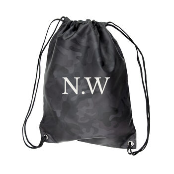Personalised Camo Drawstring Bag, 7 of 9