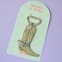 Western Cowboy Boot Bottle Opener Novelty Bar Tool, thumbnail 4 of 6