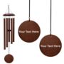 Custom 30 Inch Textured Bronze Wind Chime For Garden Decoration, thumbnail 1 of 12