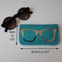 Turquoise And Silver Leather Sunglasses Case, thumbnail 6 of 8