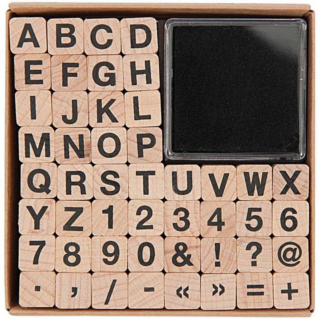 Alphabet Rubber Stamp Set By Berylune