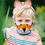Kids Cotton Animal Face Mask, thumbnail 1 of 12
