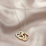 Personalised Tricolore Medium Message Heart Necklace, thumbnail 1 of 6