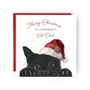 Merry Christmas To The Purfect Cat Dad Christmas Card, thumbnail 1 of 4