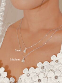 Vachana Sterling Silver Lilly Of The Valley Necklace, 4 of 8