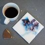 Sold Hand Painted Ceramic Coasters | Set Of Two/Four, thumbnail 3 of 9