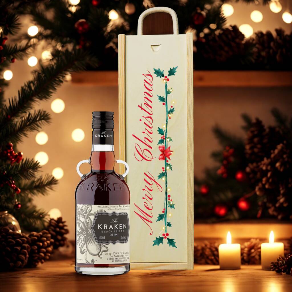 Merry Christmas Kraken Black Spiced Rum Gift Set, 1 of 3