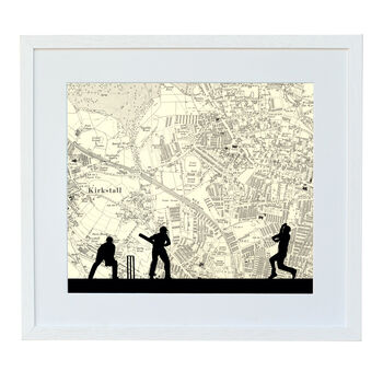 Personalised Cricket Map Print, 2 of 9