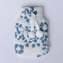Reef Blue And White Mini Hot Water Bottle, thumbnail 2 of 3