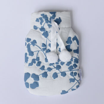 Reef Blue And White Mini Hot Water Bottle, 2 of 3
