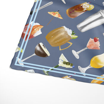 Mixologist Silk Scarf | Fun Gift For Cocktail Fans, 3 of 4