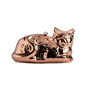 Handcrafted Copper Cat Cake Mold And Decorative Wall Art, thumbnail 1 of 7