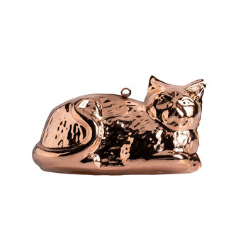 Handcrafted Copper Cat Cake Mold And Decorative Wall Art, 2 of 7
