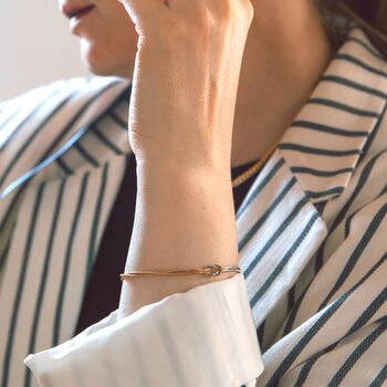 Infinity Knot Bracelet Gold And Silver Gift, 8 of 12