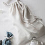 Linen Dove Grey Shoe Bag, thumbnail 1 of 3