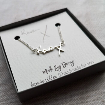 Personalised Handwriting Necklace, 5 of 11