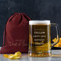 Personalised Pint Glass Beer Tankard For Him Gift Bag, thumbnail 1 of 9