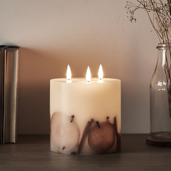 Three Wick Winter Truglow LED Candle, 3 of 4