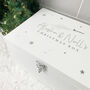Personalised White Wooden Couples Christmas Eve Box Three Sizes 22cm | 27cm | 30cm, thumbnail 3 of 8