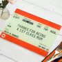 Personalised Train Ticket Chopping Board For Mum, thumbnail 1 of 4