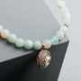 Personalised 18ct Rose Gold Plated Agate Bracelet, thumbnail 2 of 8