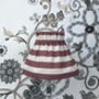 Dolly Raspberry Striped Gathered Scrunchie Lampshade, thumbnail 2 of 3