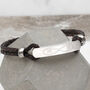 Mens's Infinity And Secret Message ID Bracelet, thumbnail 1 of 6